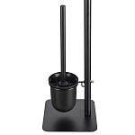 Держатель для туалетной бумаги с подвесным ершиком Black Bathroom Accessory варинант исполнения - 4 | Loft Concept в Орле