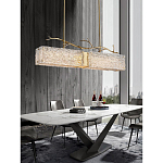 Люстра прямоугольная из фактурного стекла Chandelier Beam варинант исполнения - 2 | Loft Concept в Орле