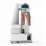 Вешалка настенная белая Strict Lines варинант исполнения - 2 | Loft Concept в Орле