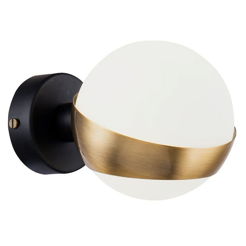 Бра Hold Ball Brass Белый Латунь Черный Бра Hold Ball Brass Белый Латунь Черный в Орле | Loft Concept
