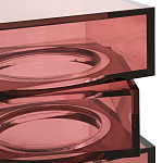 Стол журнальный в форме кубов Acrylic Furniture Lumina Crimson Clarity варинант исполнения - 3 | Loft Concept в Орле