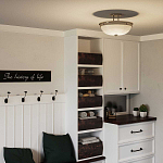 Потолочный светильник со стеклянным плафоном в виде купола Quoizel варинант исполнения - 6 | Loft Concept в Орле