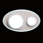 Бра овальной формы белого цвета с 2-мя лампами Lunar Pebbles варинант исполнения - 3 | Loft Concept в Орле