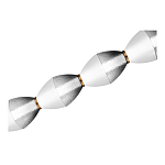 Подвесной светильник линейный в сочетании двух разных фактур стекла Enchanting варинант исполнения - 4 | Loft Concept в Орле