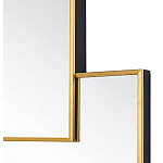 Золотое зеркальное панно из зеркальных квадратов Overlapping варинант исполнения - 1 | Loft Concept в Орле