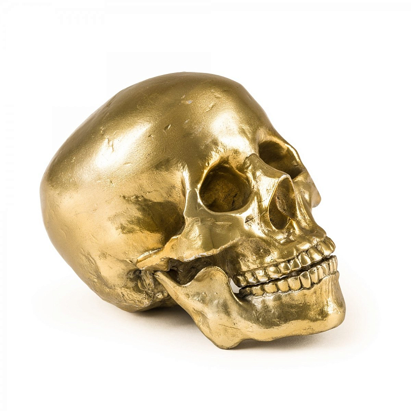 Статуэтка Seletti Wunderkrammer Human Skull Золотой Статуэтка Seletti Wunderkrammer Human Skull Золотой в Орле | Loft Concept