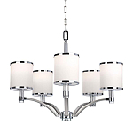 Люстра с белыми стеклянными плафонами в форме цилиндра Feiss варинант исполнения - 1 | Loft Concept в Орле