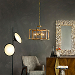 Подвесной светильник в форме фонаря коричневый Brown Eco Lantern варинант исполнения - 2 | Loft Concept в Орле