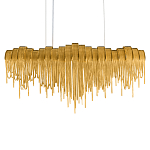 Люстра подвесная с металлическими дугами и длинными цепочками 115 см Atlantis Chain варинант исполнения - 8 | Loft Concept в Орле