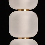 Подвесной светильник с 3-мя округлыми матовыми плафонами из белого стекла Golden Swirl варинант исполнения - 6 | Loft Concept в Орле