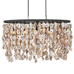 Люстра овальная с подвесками из устричных раковин Sea Ravens
