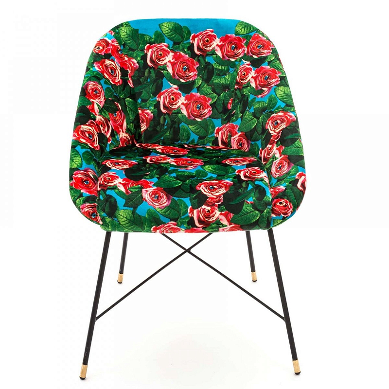 Кресло Seletti Padded Chair Roses Мульти Черный Кресло Seletti Padded Chair Roses Мульти Черный в Орле | Loft Concept