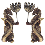 Подсвечник в виде дракона Dragon candlestick Gold Red L or R варинант исполнения - 2 | Loft Concept в Орле