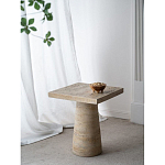 Столик приставной с квадратной столешницей Textured Cream Table варинант исполнения - 9 | Loft Concept в Орле