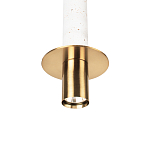 Подвесной светильник с узким цилиндрическим плафоном и золотым металлическим декором Concrete Pipe варинант исполнения - 15 | Loft Concept в Орле