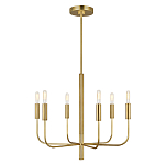 Люстра с 6-ю лампами на тонких изогнутых рожках в современном стиле Feiss варинант исполнения - 2 | Loft Concept в Орле