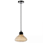 Подвесной светильник с янтарным фактурным плафоном Lamp with Frozen Glass Effect варинант исполнения - 3 | Loft Concept в Орле