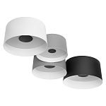 Потолочный светильник с 4-мя цилиндрическими абажурами белого серого и черного цвета Urban Dome варинант исполнения - 3 | Loft Concept в Орле