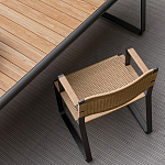 Дизайнерский стул с каркасом из металла с плетеными сиденьем и спинкой GREEN POINT Chair варинант исполнения - 10 | Loft Concept в Орле