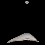 Подвесной светильник с асимметричным волнообразным абажуром и фактурной бахромой по краю Tactile Line варинант исполнения - 9 | Loft Concept в Орле