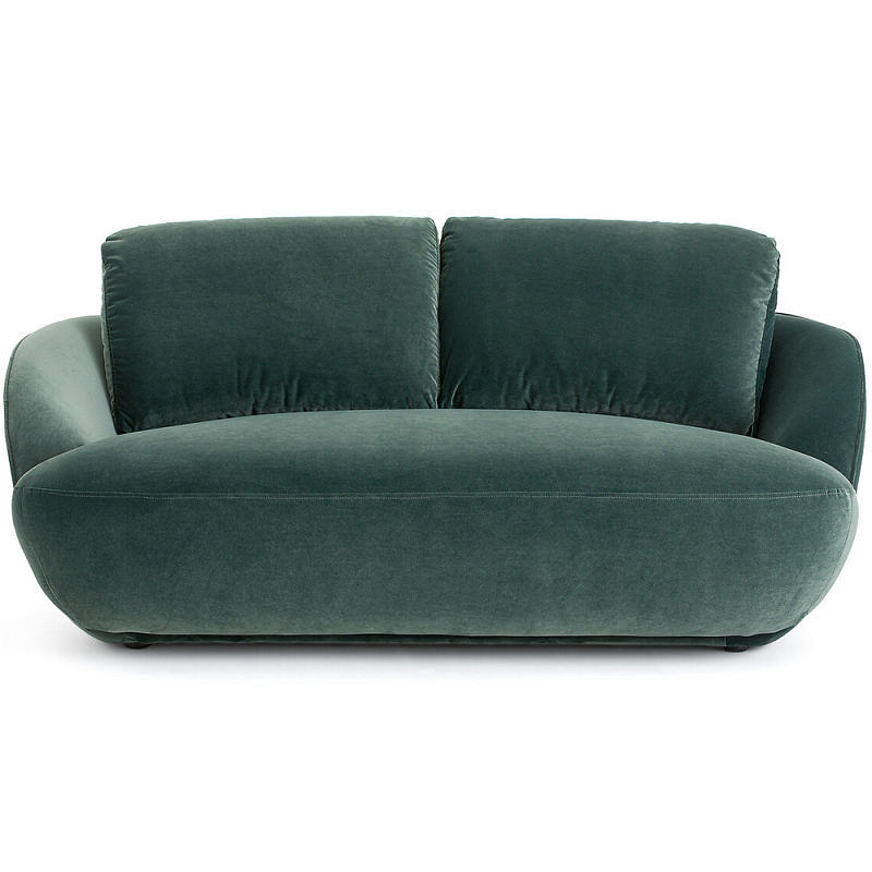 Двухместный диван Halle Green Sofa Зеленый Двухместный диван Halle Green Sofa Зеленый в Орле | Loft Concept