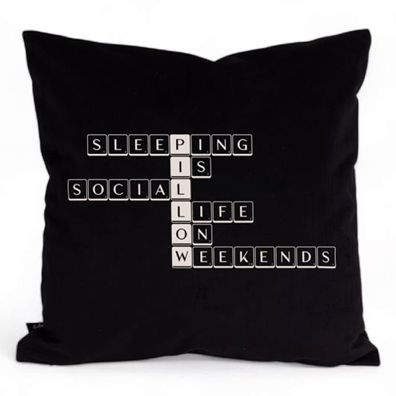 Подушка Seletti Tiles and Tales Pillow Черный Белый Подушка Seletti Tiles and Tales Pillow Черный Белый в Орле | Loft Concept