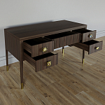 Письменный стол с 4-мя ящиками Elsa Dreams Walnut варинант исполнения - 2 | Loft Concept в Орле