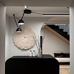 Панно на стену из шерсти мериноса Белый Круг  варинант исполнения - 2 | Loft Concept в Орле