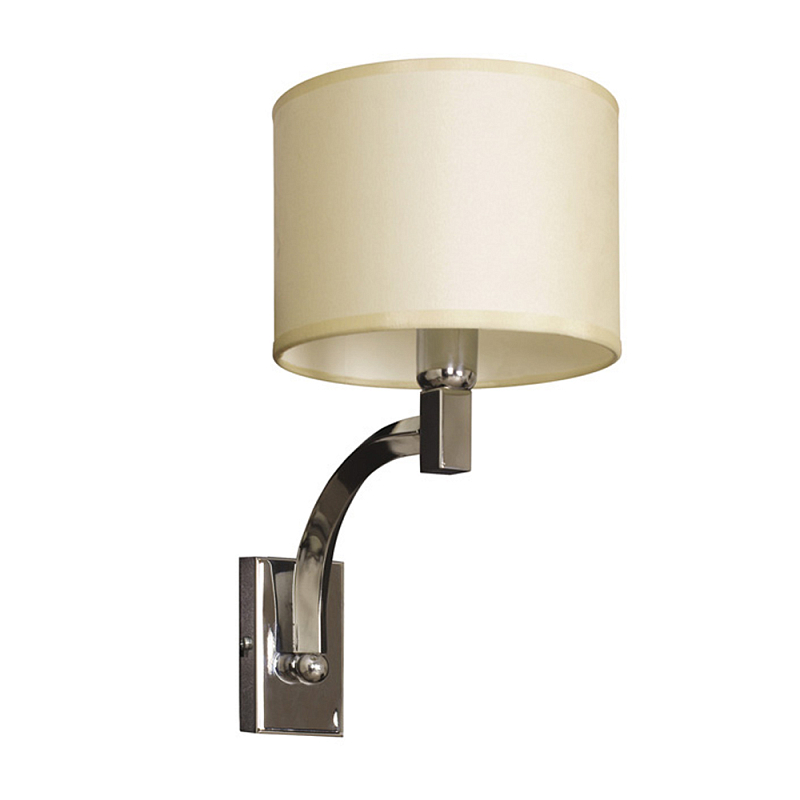 Бра с бежевым цилиндрическим абажуром Natural Concepts Хром Бежевый в Орле | Loft Concept 