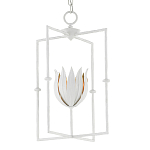 Подвесной светильник белый c абажуром в виде цветка тюльпана White Tulips варинант исполнения - 2 | Loft Concept в Орле