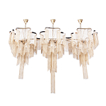 Люстра большая из золотистых металлических цепочек Atlantis Chain варинант исполнения - 2 | Loft Concept в Орле