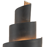 Бра в форме спирали черное с золотой внутренней отделкой Warm Glow варинант исполнения - 1 | Loft Concept в Орле