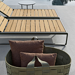 Шезлонг на металлическом каркасе с регулируемой спинкой GUELL Sunbed варинант исполнения - 4 | Loft Concept в Орле