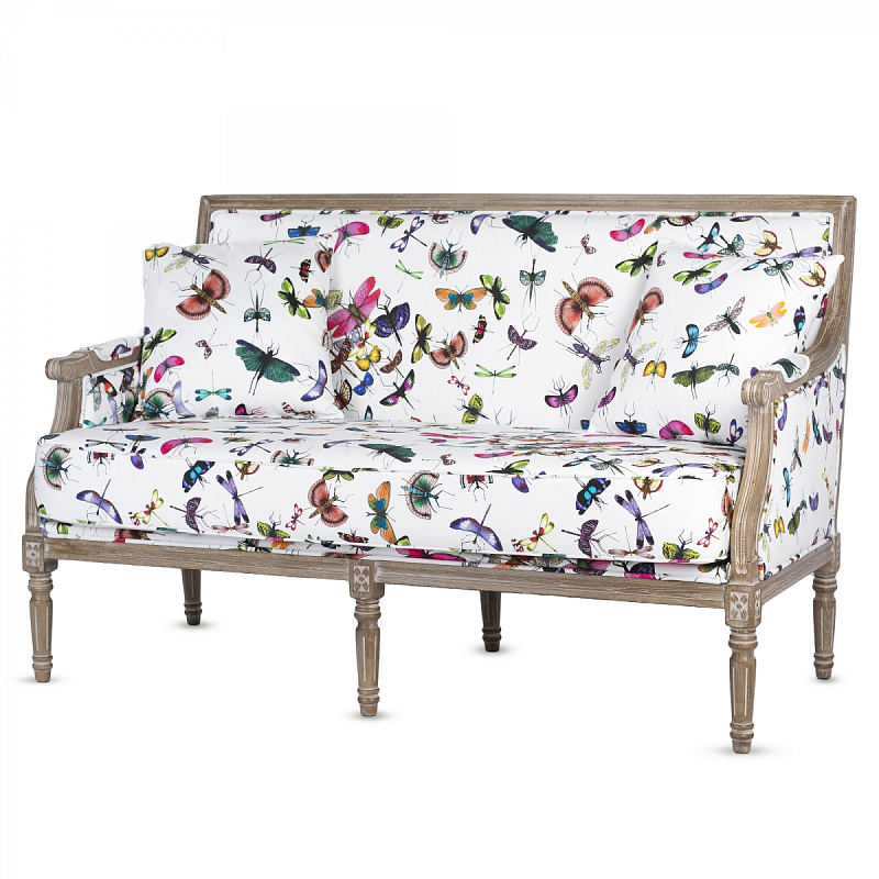 Диван Mariposa Sofa Белый Мульти Коричневый Диван Mariposa Sofa Белый Мульти Коричневый в Орле | Loft Concept