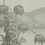 Обои ручная роспись Le Brésil Crystal Grey варинант исполнения - 3 | Loft Concept в Орле