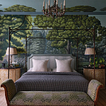 Обои ручная роспись Malmaison Special Colourway on Auguste scenic paper варинант исполнения - 1 | Loft Concept в Орле