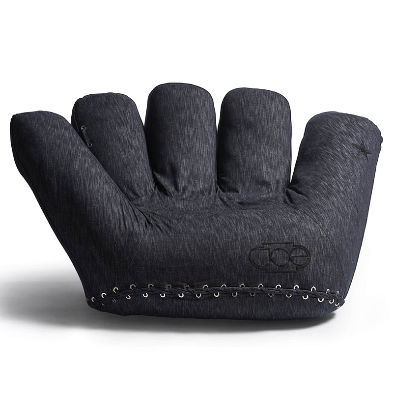 Дизайнерское кресло в форме руки Poltronova Joe Jeans Armchair Темно-синий в Орле | Loft Concept 