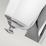 Бра с белым матовым плафоном на прямоугольном основании цвета хром Hinkley варинант исполнения - 3 | Loft Concept в Орле