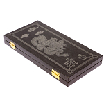 Подарочные нарды из натурального камня с гравировкой Backgammon from Stone варинант исполнения - 5 | Loft Concept в Орле