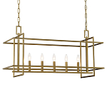 Подвесной светильник прямоугольный 5-ти ламповый Linear Kitchen Light варинант исполнения - 1 | Loft Concept в Орле