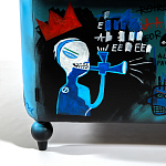 Кресло "Баския и Уорхол" Basquiat Warhol graffiti chair натуральная кожа варинант исполнения - 9 | Loft Concept в Орле