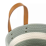 Корзина для хранения с ручками Interlacement Green варинант исполнения - 2 | Loft Concept в Орле