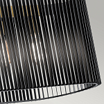 Люстра подвесная овальной формы с металлическим решетчатым абажуром матово-черного цвета и 5 лампами Kichler варинант исполнения - 5 | Loft Concept в Орле