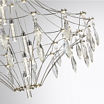 Люстра подвесная из металла с прозрачными подвесками из хрусталя Quasar 93 варинант исполнения - 10 | Loft Concept в Орле