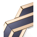 Зеркало восьмиугольное в черно-золотистой раме Pairing варинант исполнения - 2 | Loft Concept в Орле