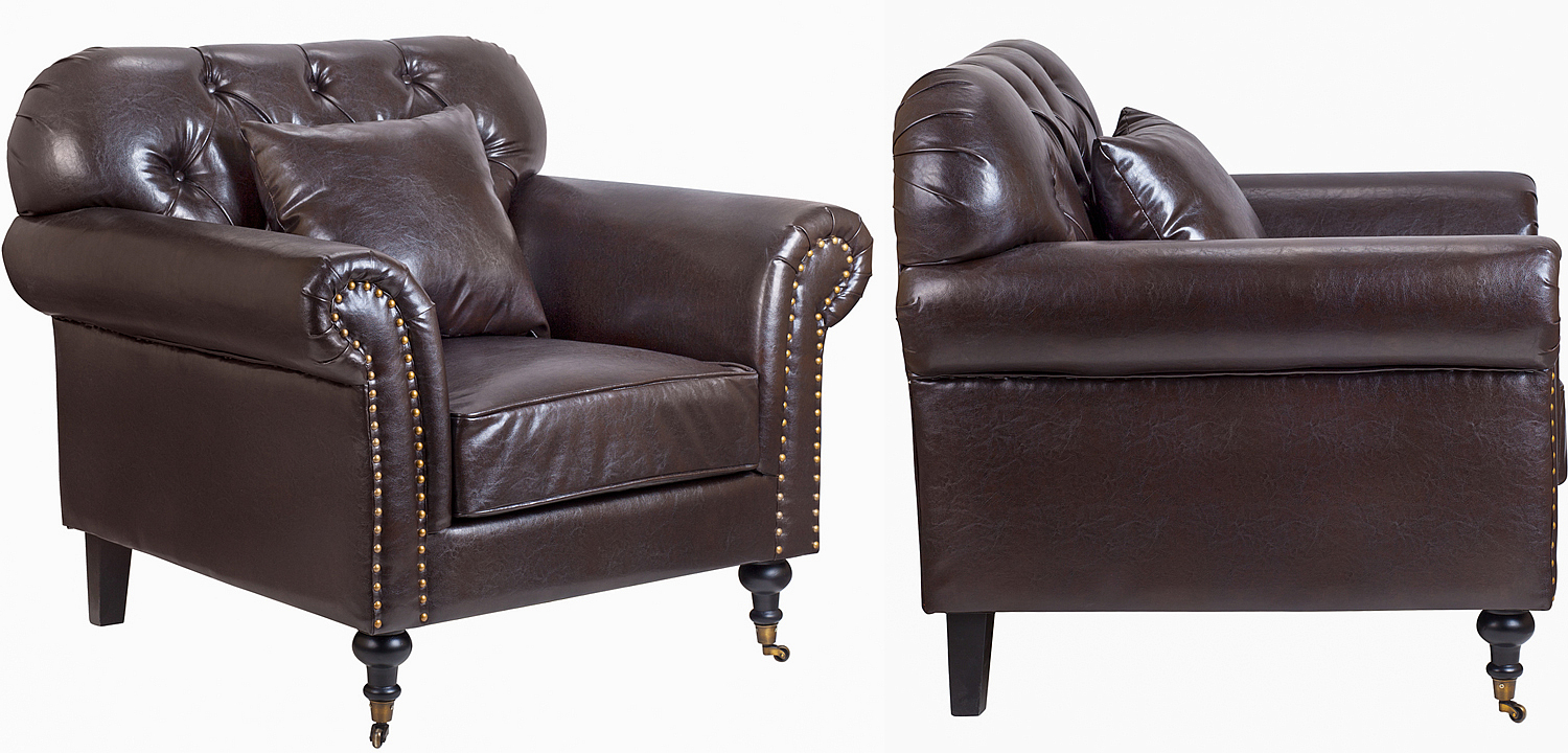 Кресло Taddeo Armchair brown Кресло Taddeo Armchair brown - Loft-Concept в Орле