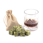 Камни для охлаждения виски из натурального камня змеевик Natural Stone Cube варинант исполнения - 5 | Loft Concept в Орле