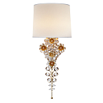 Бра с цветочным основанием и тканевым абажуром Tugella Flower Lamp варинант исполнения - 1 | Loft Concept в Орле