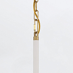 Подвесной светильник с плафоном в форме плоского купола и белой шарообразной лампой Eurofase варинант исполнения - 13 | Loft Concept в Орле