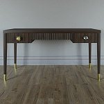 Письменный стол Elsa Dreams Walnut Шпон дерево с двумя ящиками варинант исполнения - 1 | Loft Concept в Орле